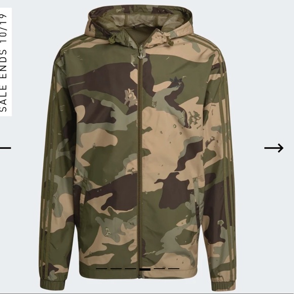 ✨Sold✨Adidas • Originals Camo Graphic Windbreaker Jacket - Picture 4 of 12